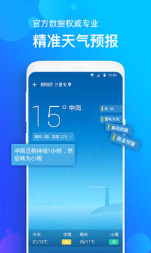 手機天氣預報截圖