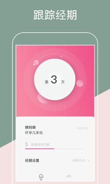 大姨媽日歷截圖