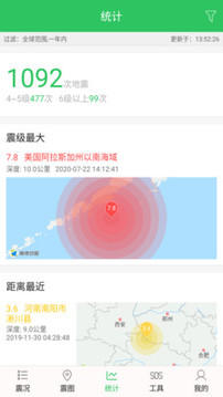 地震助手截圖