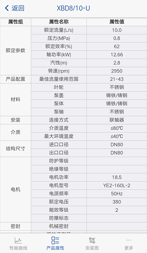 白云泵业选型截图5