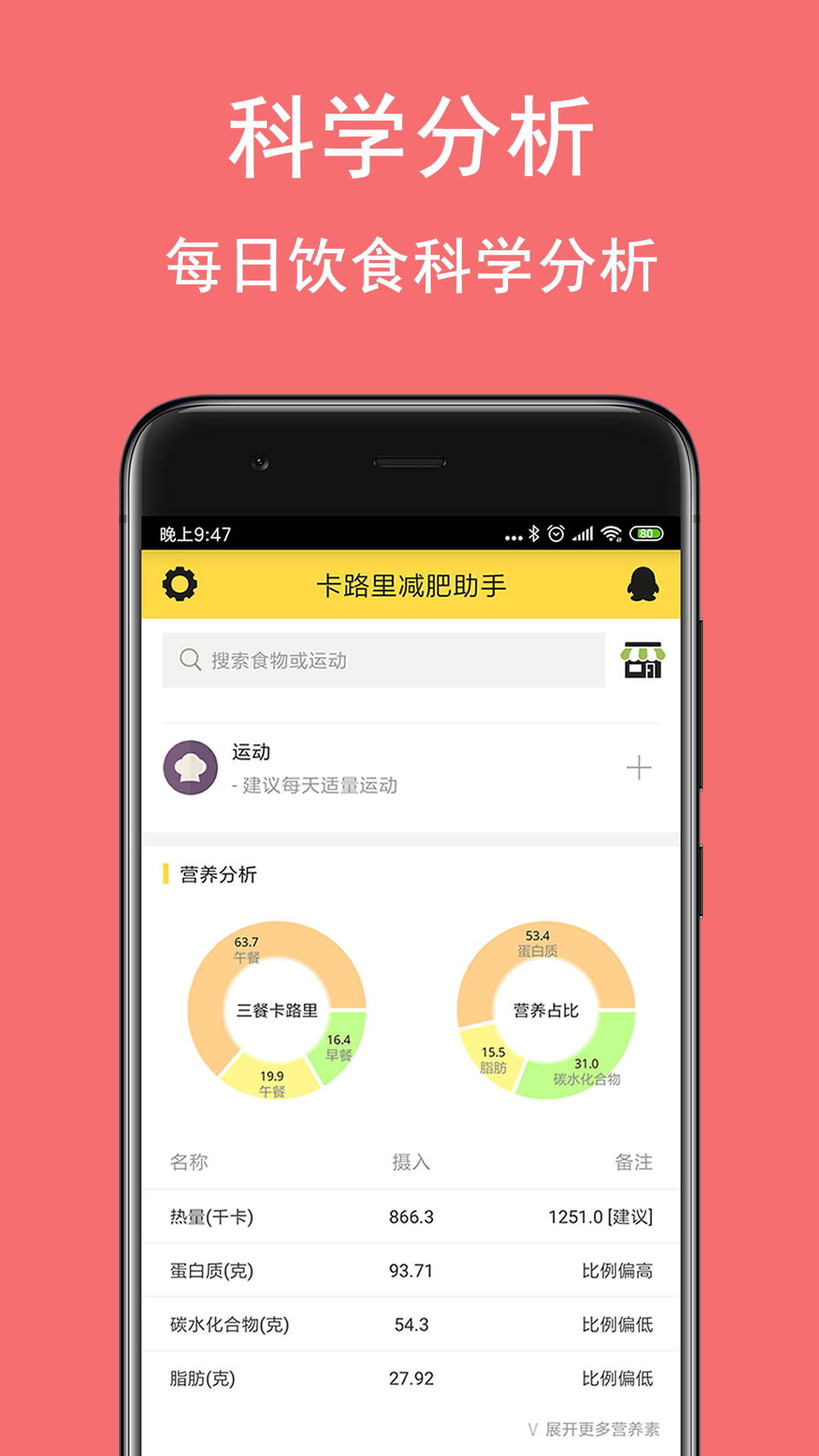 卡路里减肥助手v2.6.4截图2