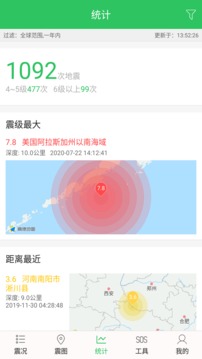 地震助手截圖