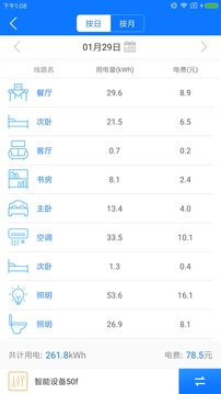 掌上用電截圖