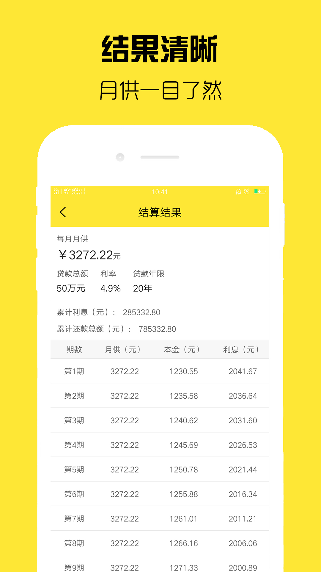 房貸計(jì)算器截圖預(yù)覽