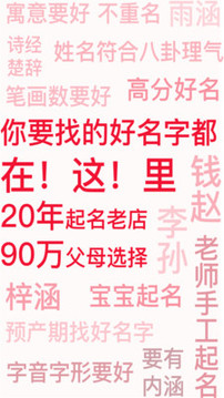周易八字起名截圖
