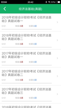 初級(jí)會(huì)計(jì)職稱題庫(kù)截圖