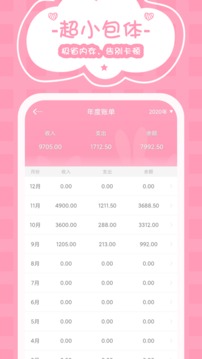 女生記賬截圖
