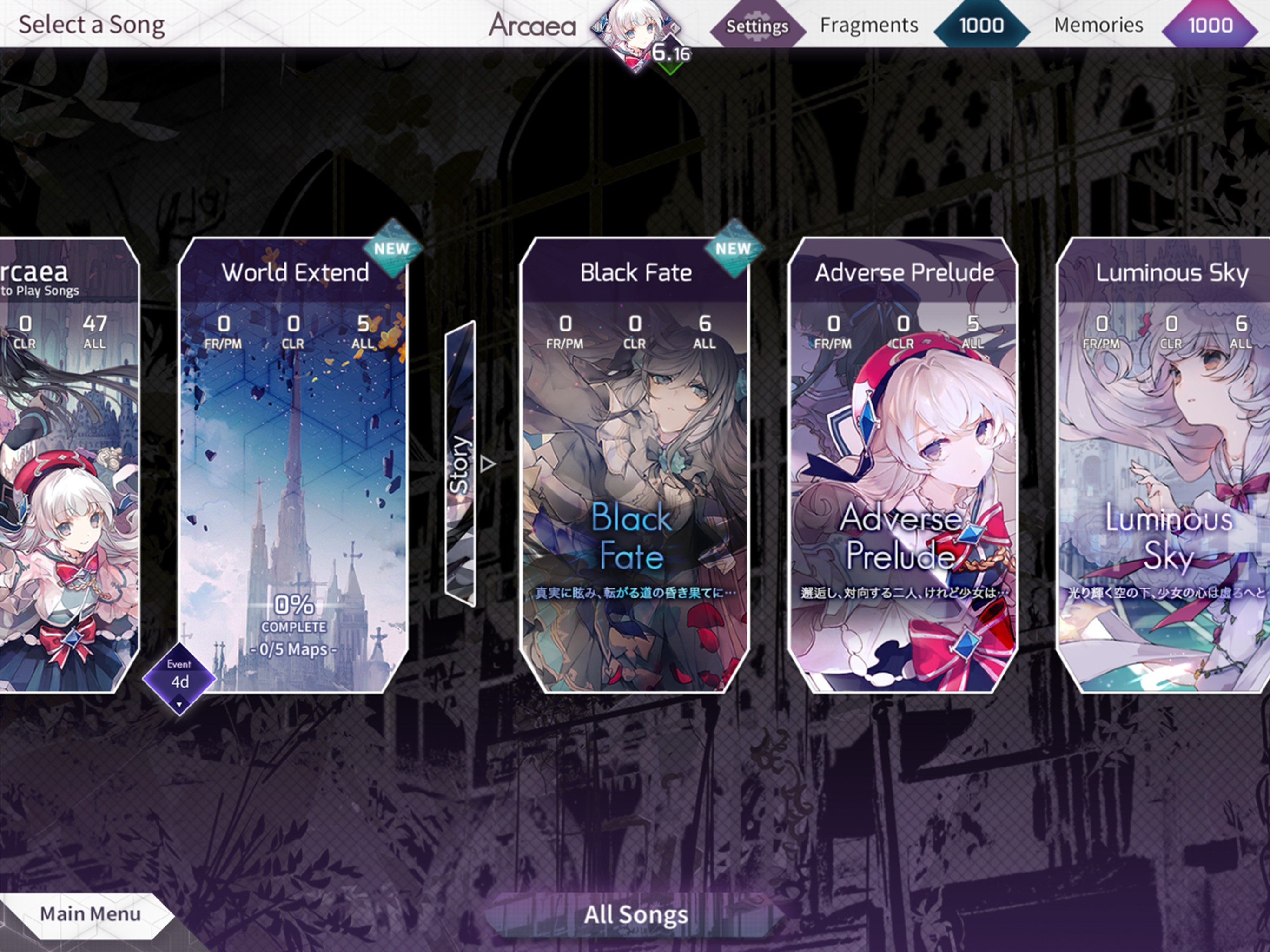 Arcaea–創(chuàng)新立體節(jié)奏截圖預(yù)覽