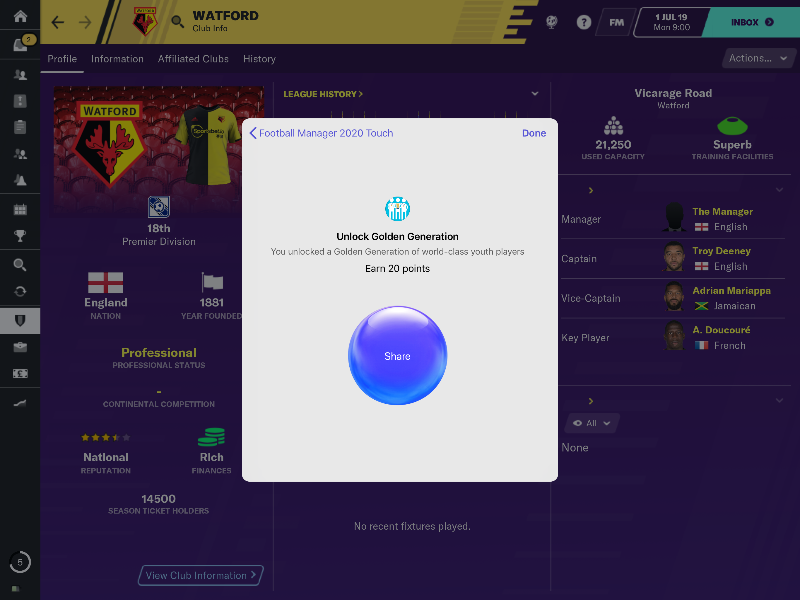 FootballManager2020Touch截图4