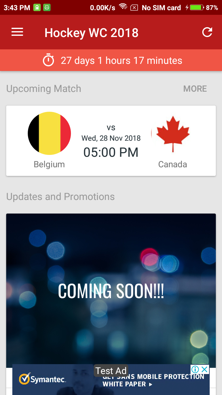 HockeyWorldCup2018LiveScore截图2