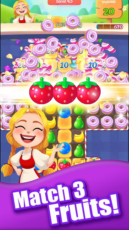 NewSweetFruitPunch–Match3Puzzlegame截图5