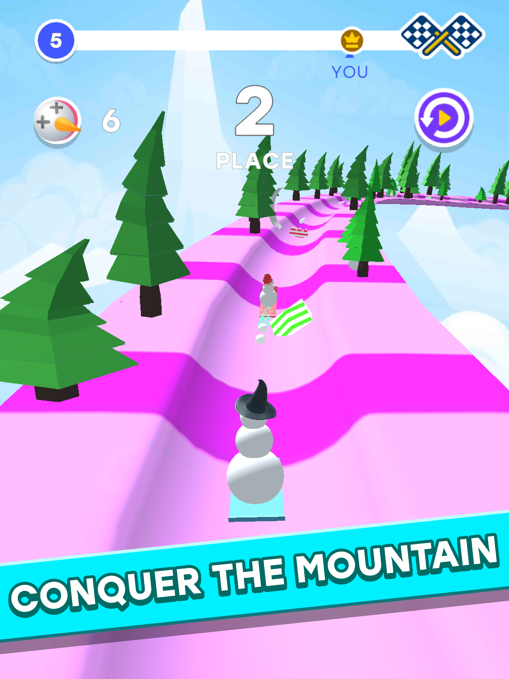 SnowmanRace3DPRO截图2