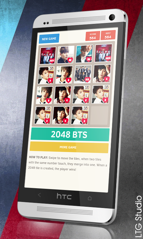 2048 BTS Bangtan Boys Game截图4