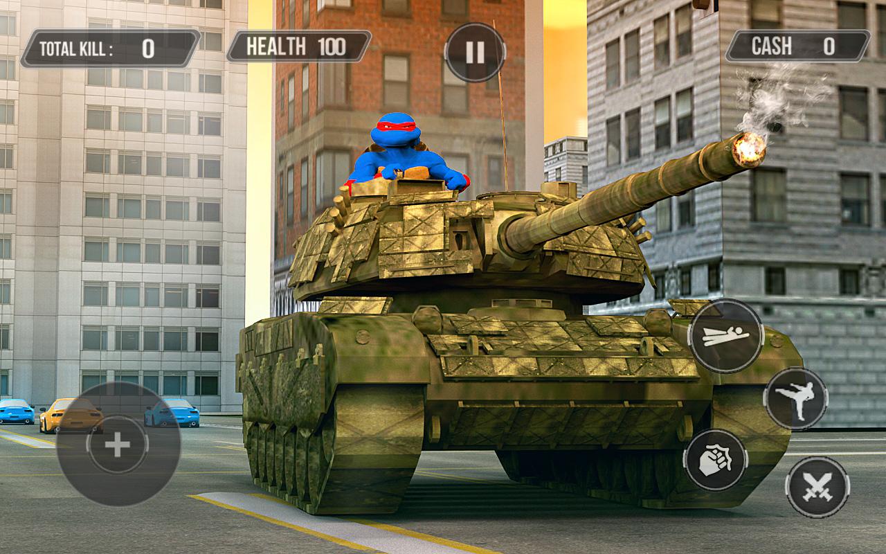 Turtle Warrior Dark Ninja: Tank Attack截图1