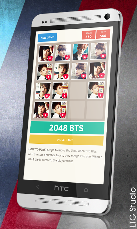 2048 BTS Bangtan Boys Game截图3