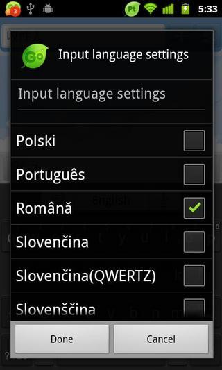 Romanian for GO Keyboard截图1