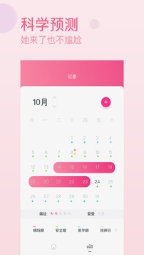 大姨媽日歷截圖