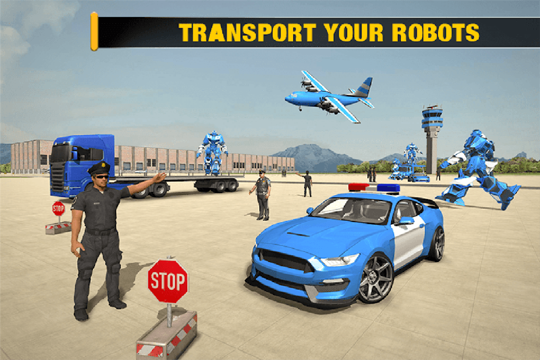 US Police Transform Robot Car Plane Transport Ship截图3