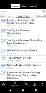 World Economic Forum Events截图