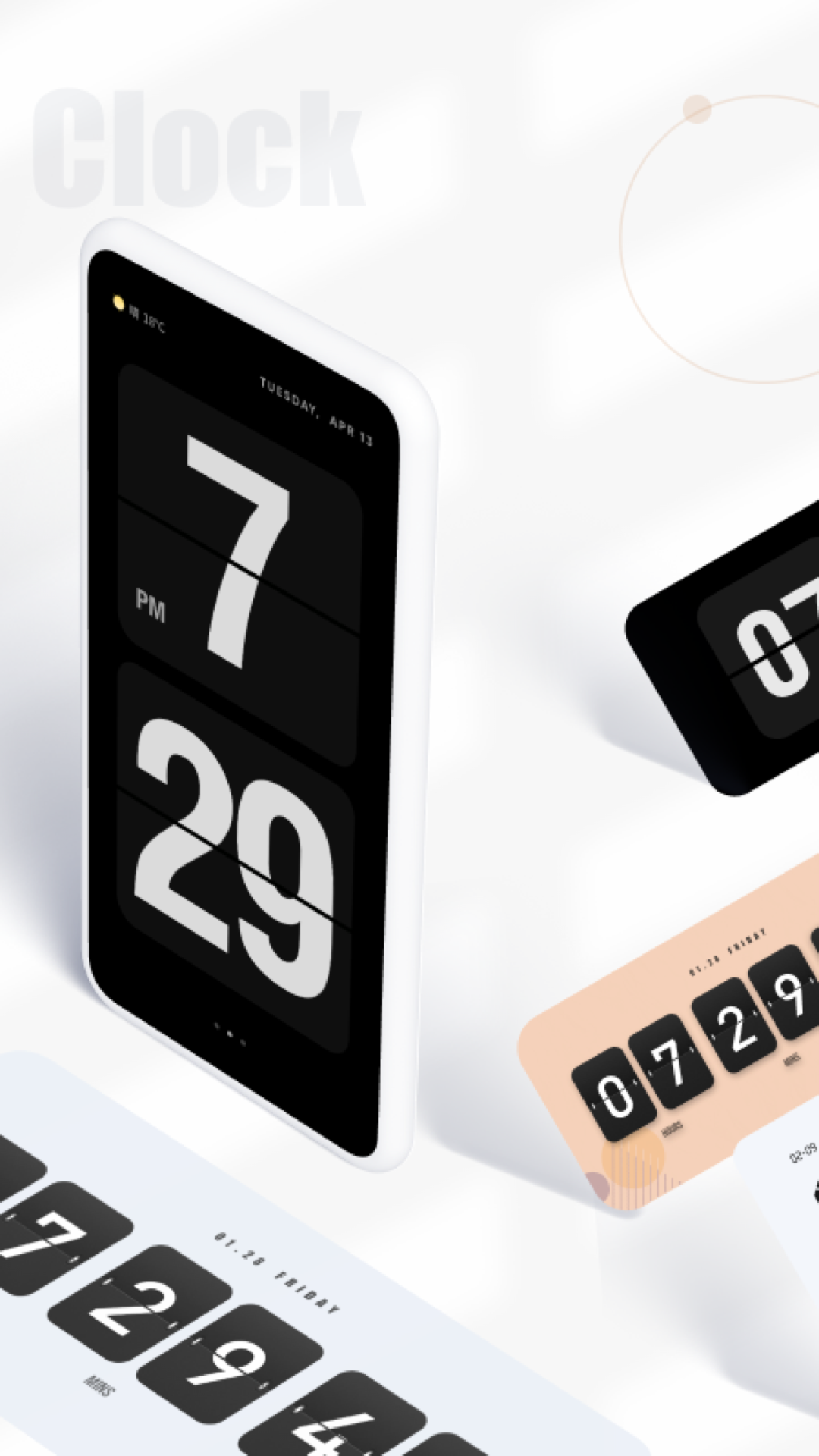 翻頁時鐘截圖預覽