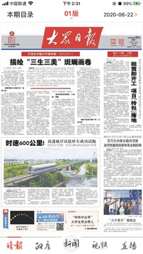 大眾日報截圖