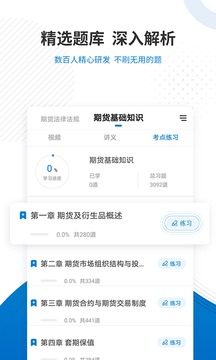 期貨從業(yè)資格準題庫截圖