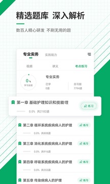 執(zhí)業(yè)護(hù)士準(zhǔn)題庫截圖