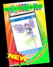 draw \ coloring new 3D winx fairy free截图1