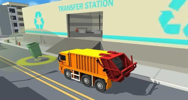 像素城市垃圾车模拟截图3