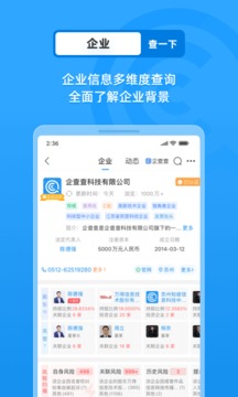 企查查企業(yè)信用查詢截圖