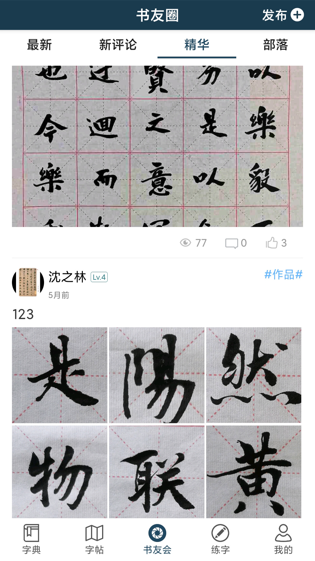 汉字书法字典截图3