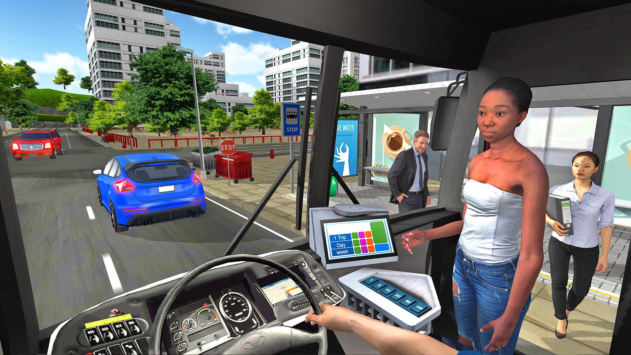 巴士模拟器2018城市驾驶截图1