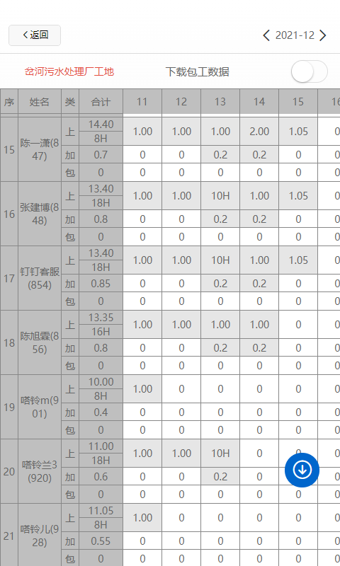 奇智工地考勤截圖預覽