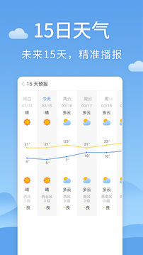 天气预报截图