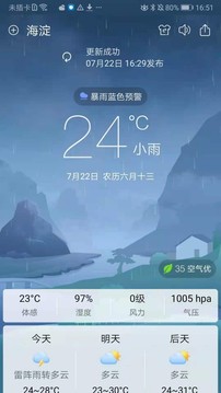 360天氣截圖