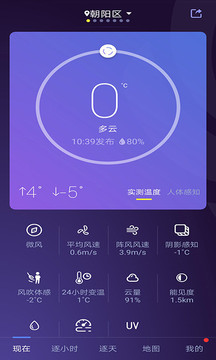 中國天氣截圖