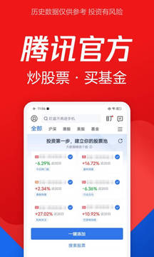 騰訊自選股截圖