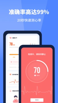 口袋体检测心率血压视力应用截图2