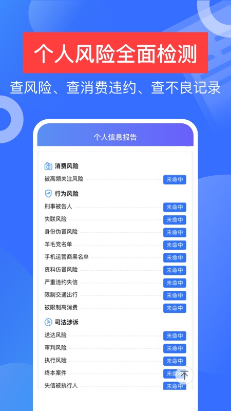 信用查詢截圖預(yù)覽