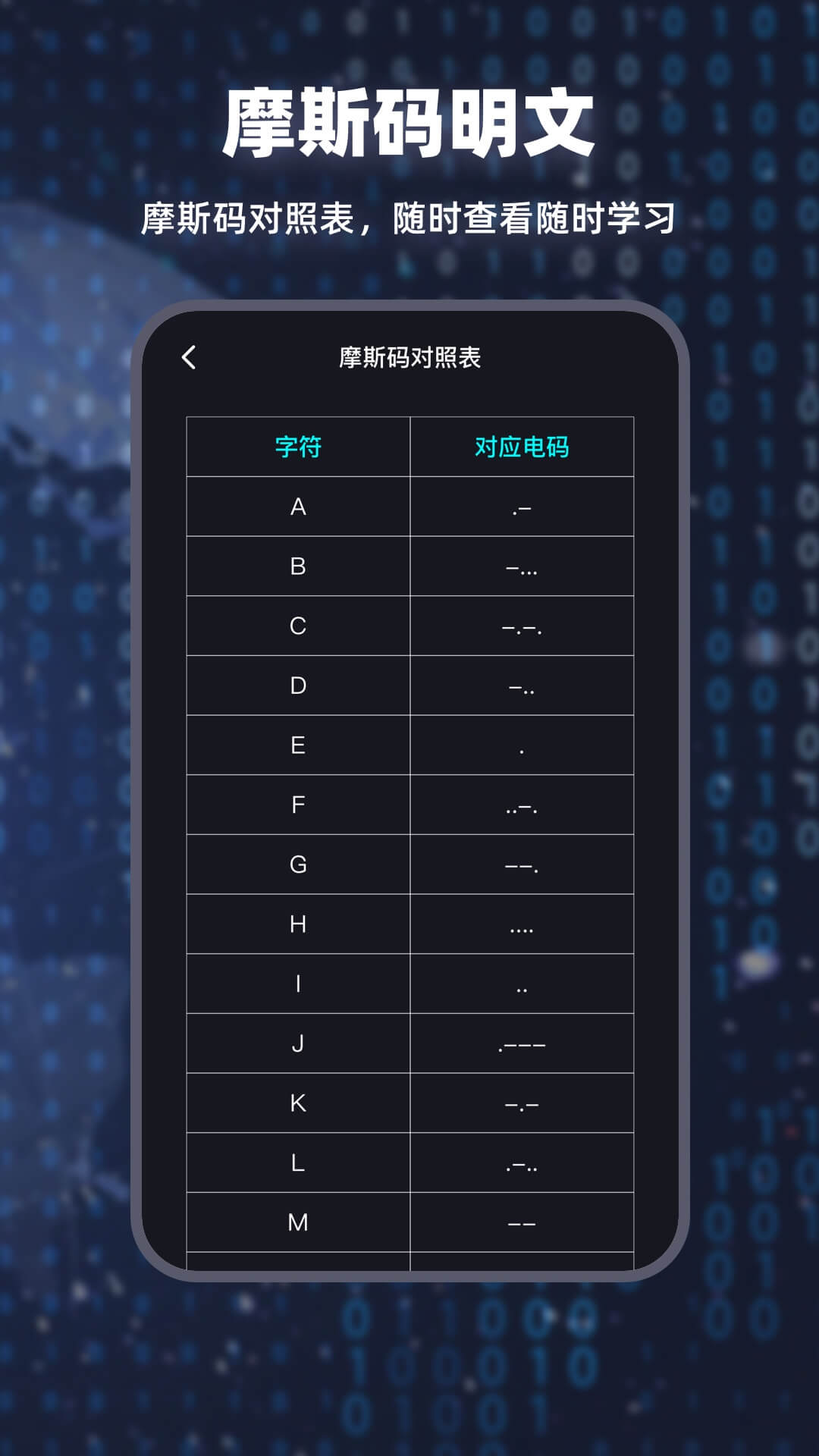 摩斯电码v2.0.1截图1