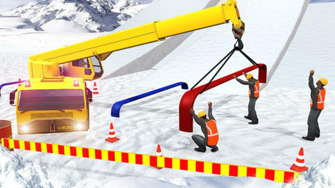 雪地挖掘机模拟器截图2