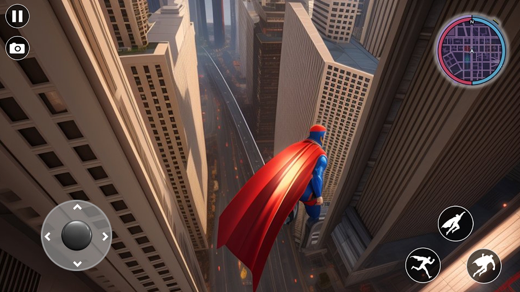 超级英雄飞行救援城市截图2