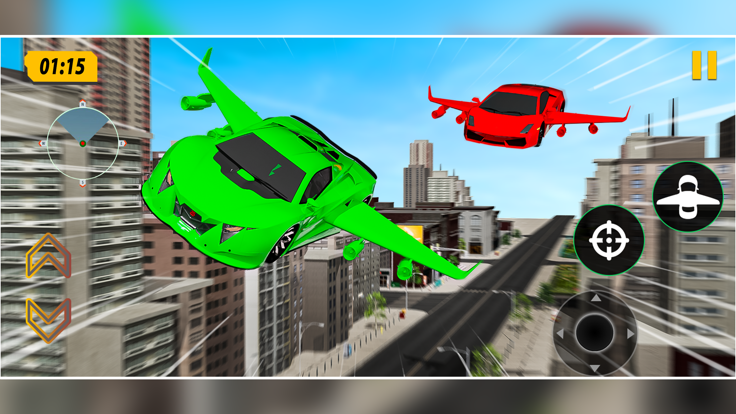 Flying Car Shooting Simulator截图4