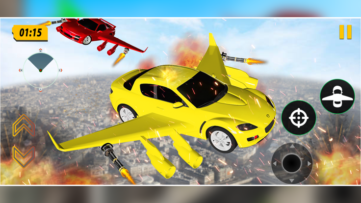 Flying Car Shooting Simulator截图1