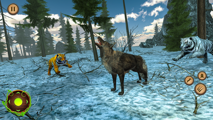 Wild Wolf And Tiger Simulator截图1