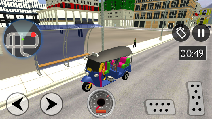 Tuk Tuk Rickshaw Driving截图5