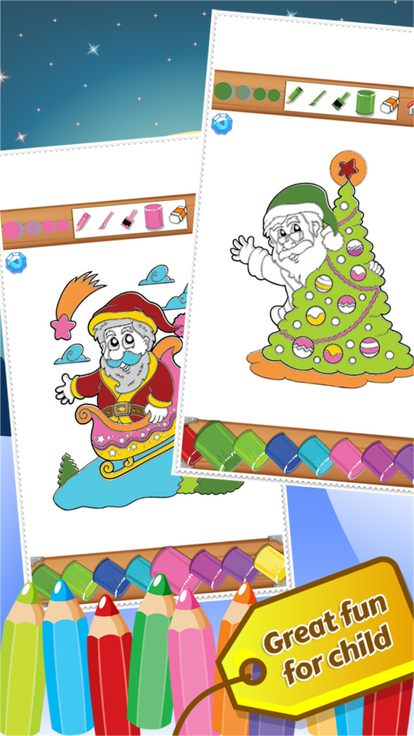 ChristmastColorbook教育着色的孩子截图4