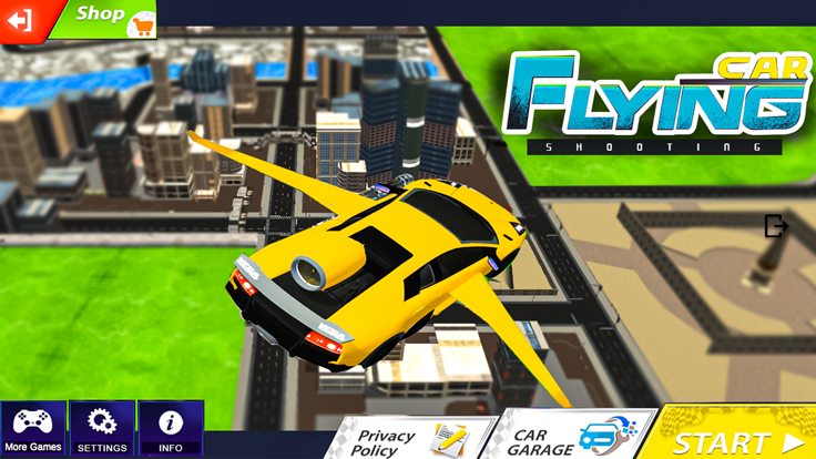 Flying Car Shooting Simulator截图3