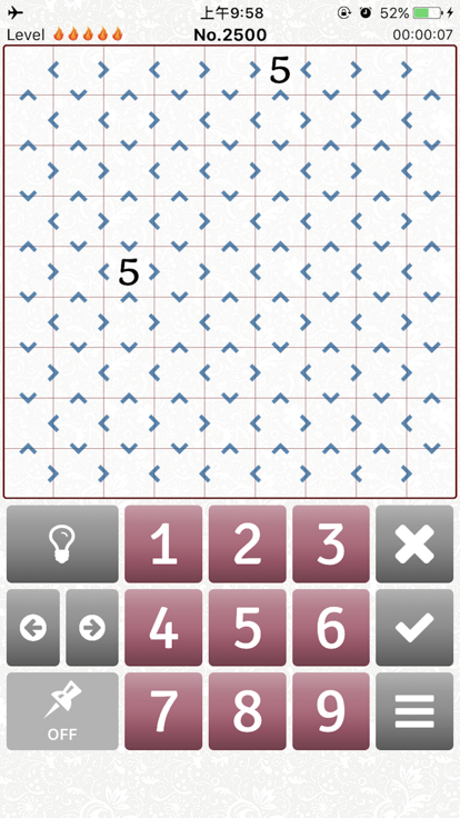 Extreme Difficult Sudoku 2500截图2