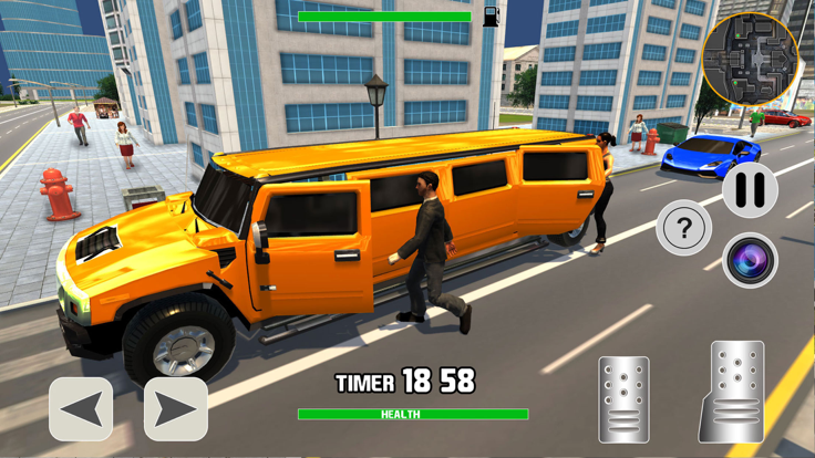 Limousine Taxi Driving 3D截图1